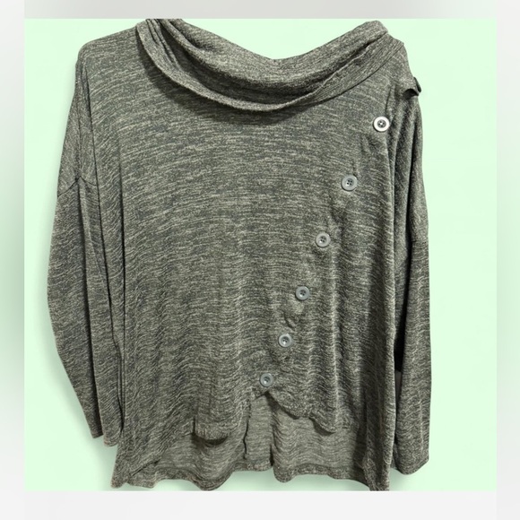 Notations hunter Green  Cowl Neck Sweater - Picture 1 of 4